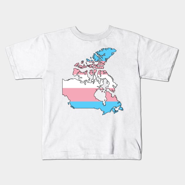 Canada Trans Pride! Kids T-Shirt by somekindofguru